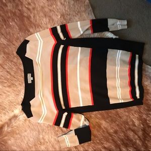 Long sleeve multi color shirt